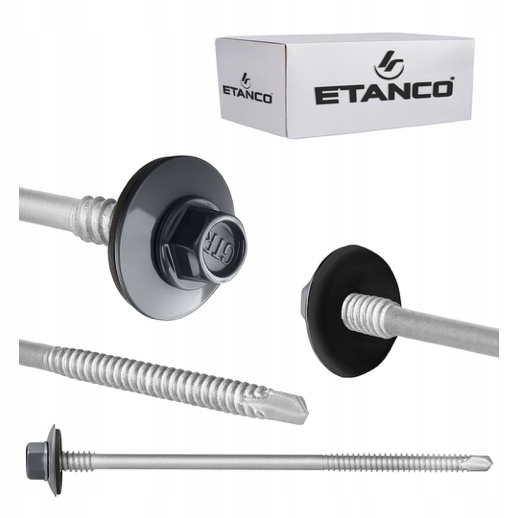 Etanco Skrutka GTR6 pre sendvičové panely Epdm 100ks Do Ocele 110 mm RAL7016
