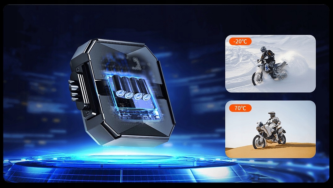VANTRUE F1 Kamera Motocyklowa 4K 1080P WiFi GPS Wodoodporna Nocna Wizja — miniatura 12