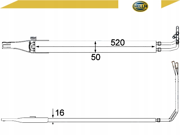 CHŁODNICA OLEJU [HELLA] Producent części Hella