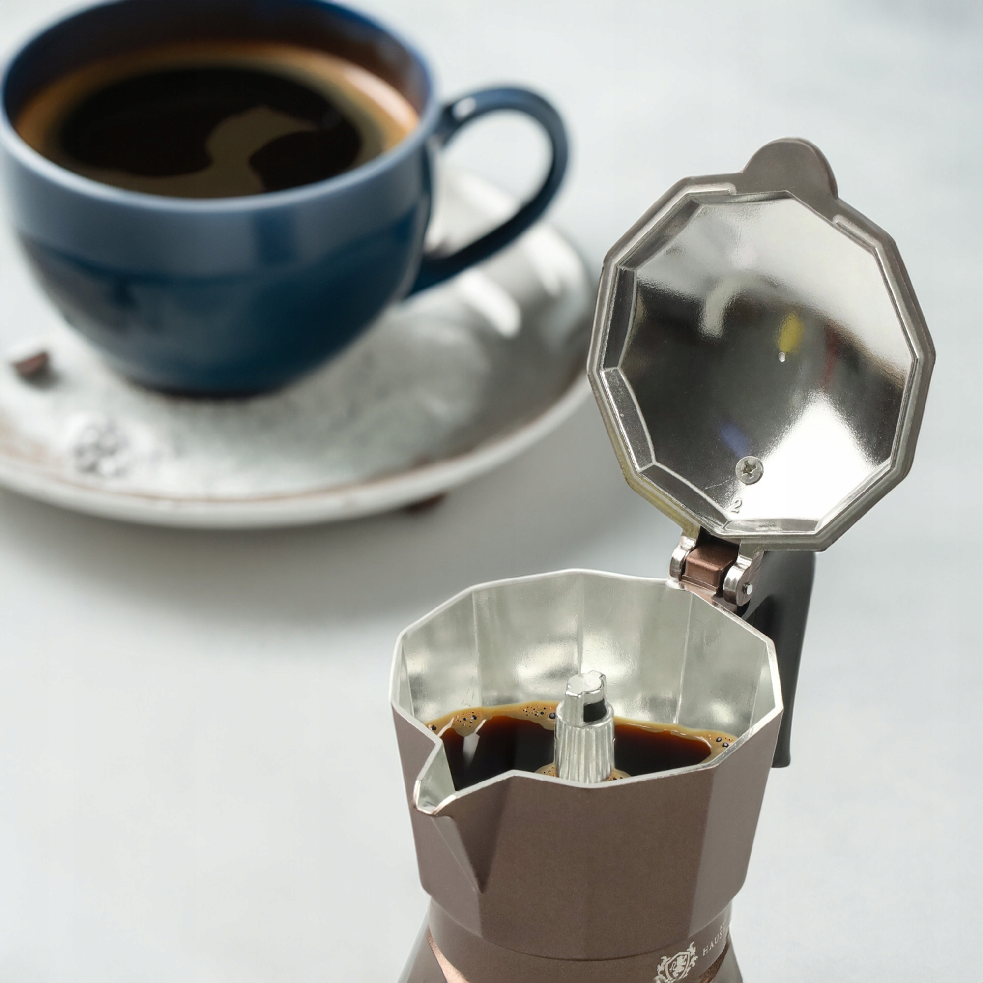 KAWIARKA ALUMINIOWA ZAPARZACZ DO KAWY KAFIETERKA WŁOSKA MOKA NA 9 KAWY