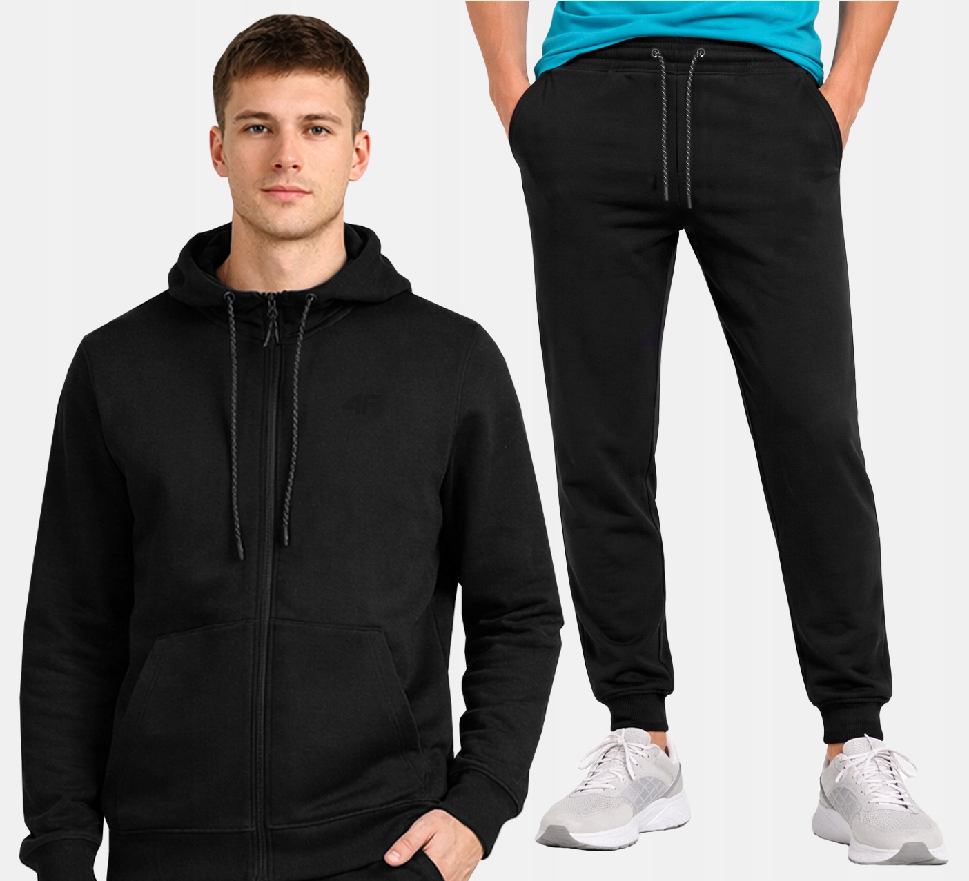 Dres Męski 4F Komplet Sportowy Spodnie Bluza Dresy Zestaw DM02 L