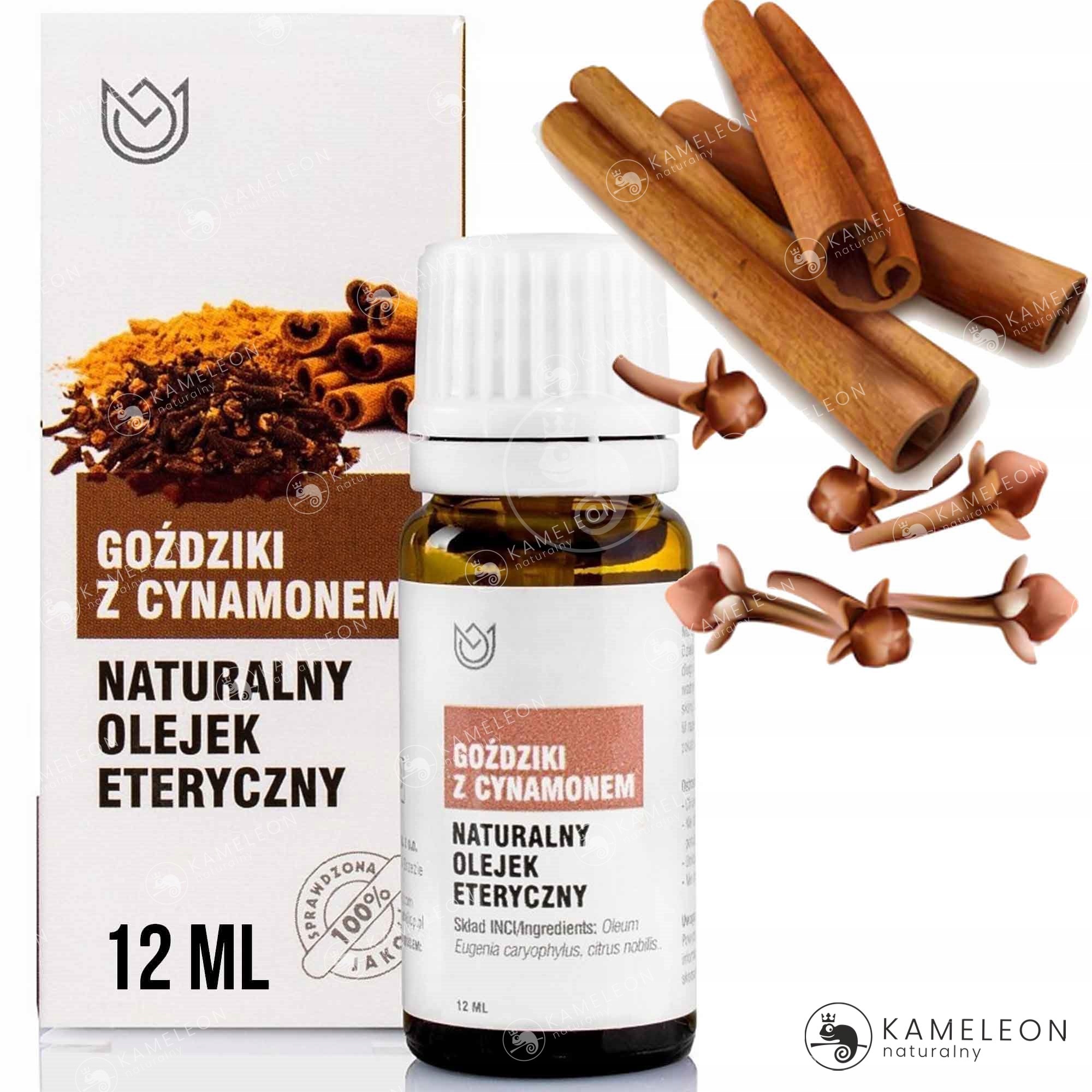 Naturalny OLEJEK ETERYCZNY GOŹDZIKI I CYNAMON 12ml EAN (GTIN) 5904003290077