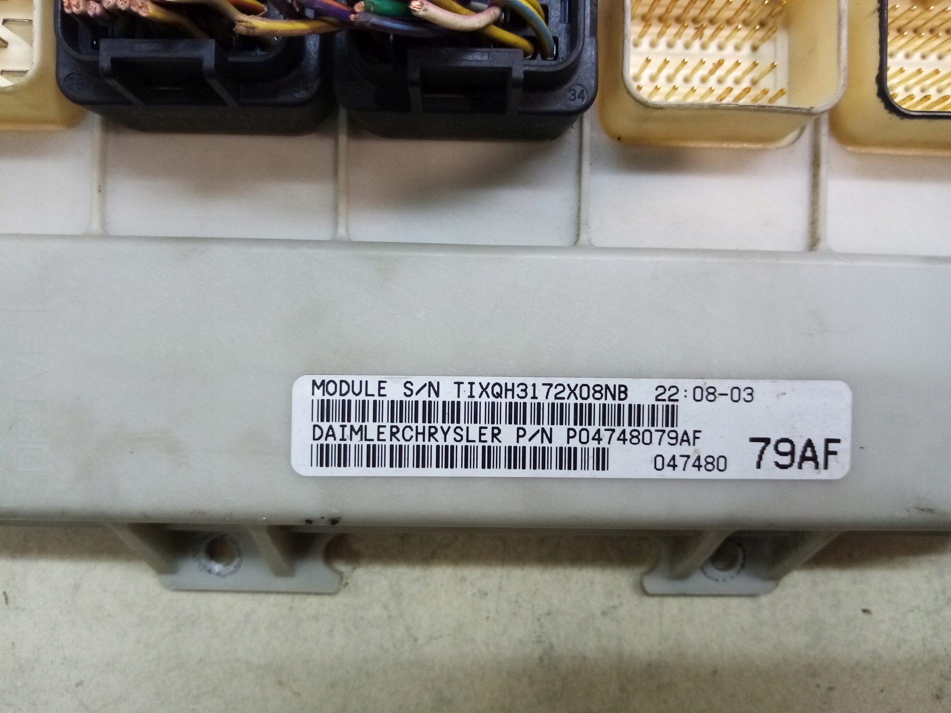 Unité commande confort VOYAGER IV 2.5 CRD P04748079AF