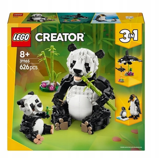 Stavebnice 3V1 Divoká Zvířata Rodina Pand 31165 Lego Creator