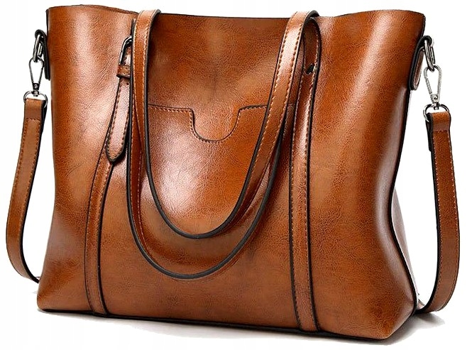 

Torebka duża skórzana szoperka klasyczna damska A4