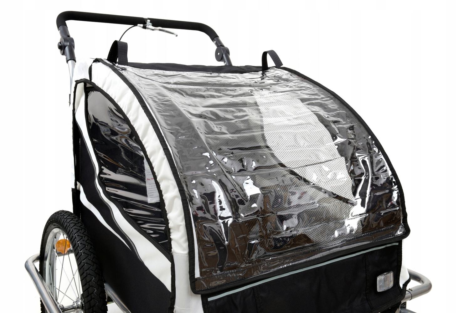 PRZYCZEPKA ROWEROWA DLA DZIECI 2 OSOBOWA TRANSPORTOWA Model Z Amortyzatorem  2-osobowa +  Jogger