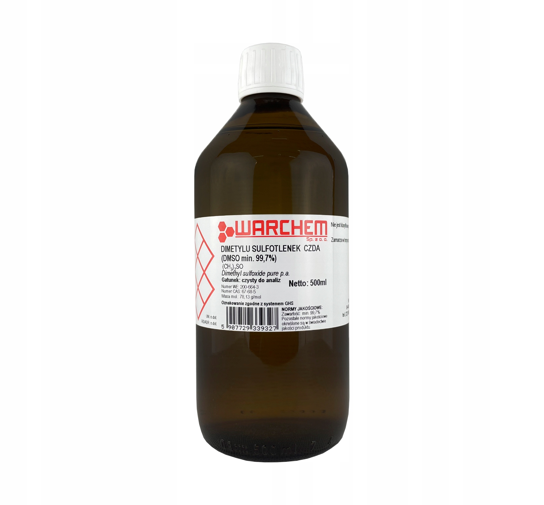 

Dimetylu Sulfotlenek Dmso 99,7% Czda 500ml