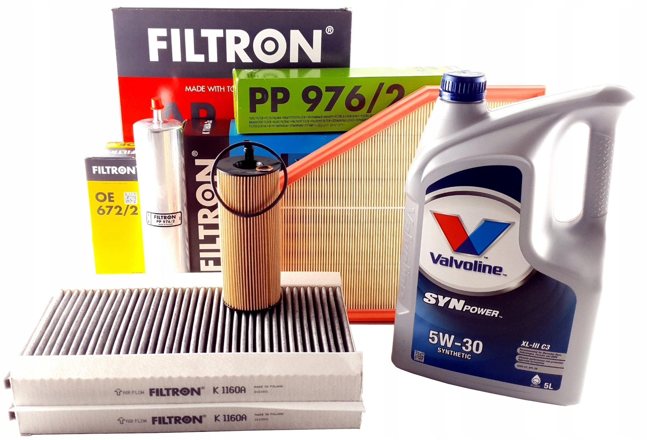 

4 Filtry Olej 5W30 Bmw 5 E60 E61 520d 177KM N47