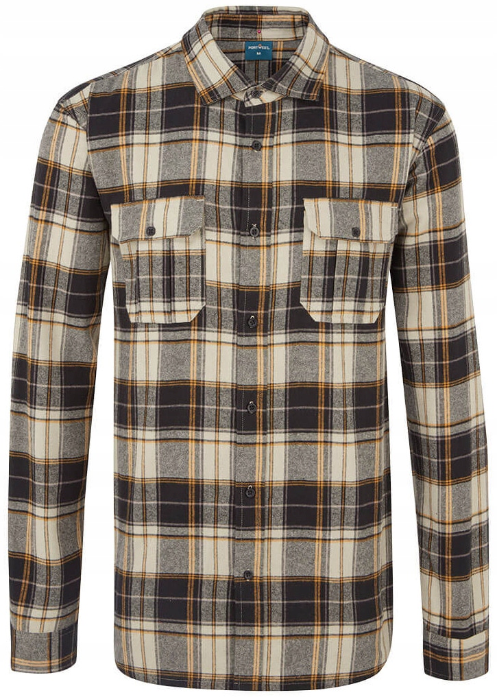 Bavlněná kostkovaná pracovní košile Portwest KA307 Bkr vel. XL