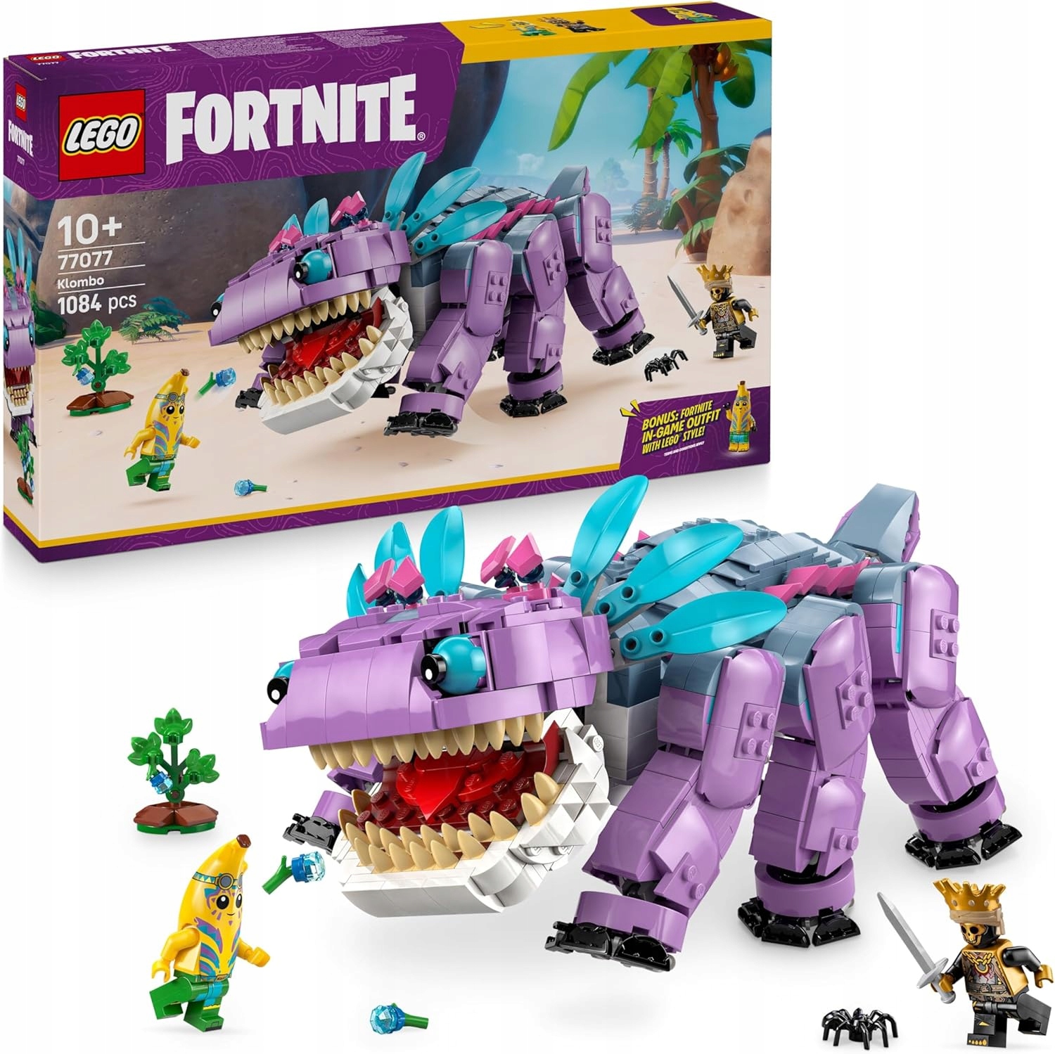 Lego Fortnite 77077 Klombo dinosaurus pohybující se z videohry 2 figurky