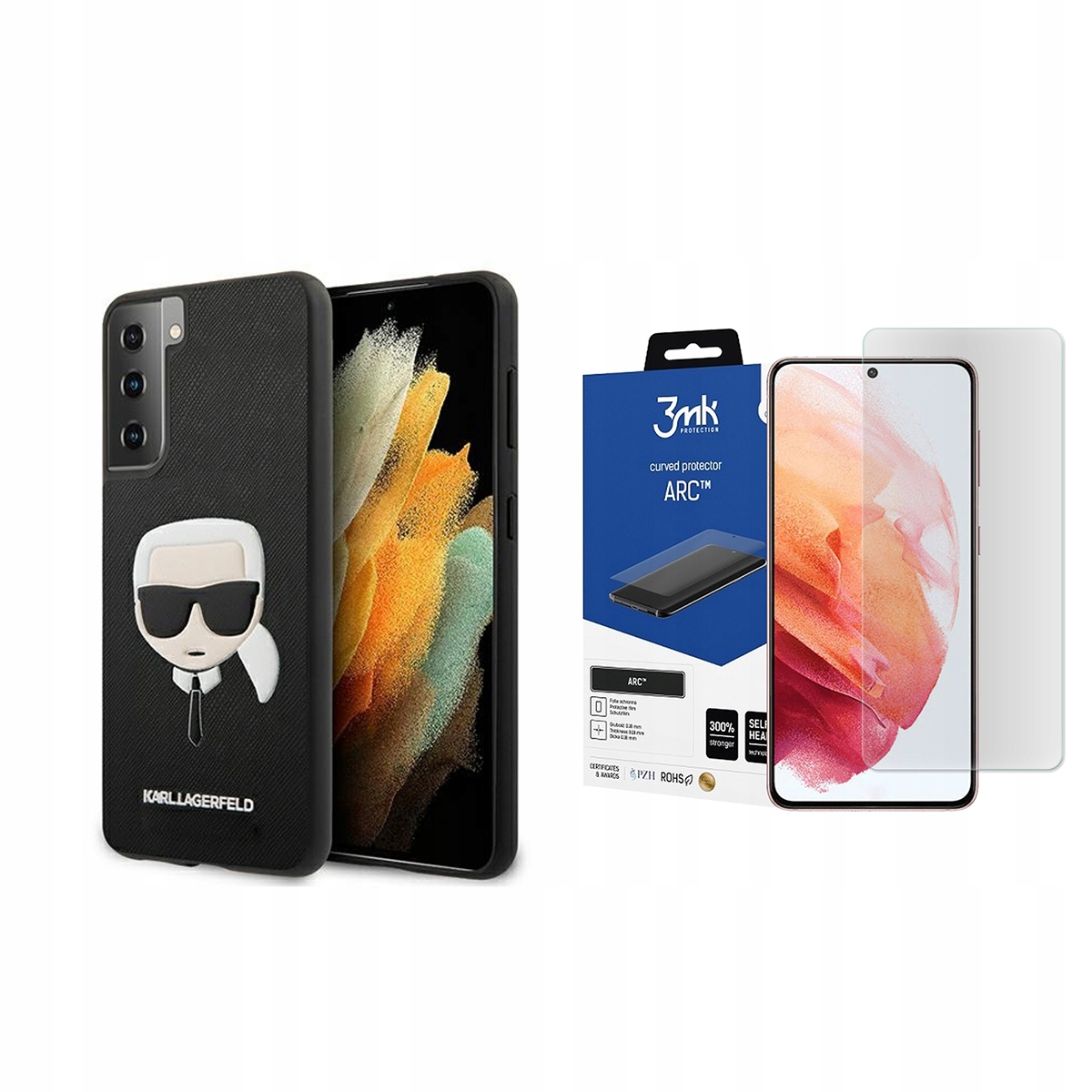 

Karl Lagerfeld Etui Case Do Galaxy S21 + Folia 3MK