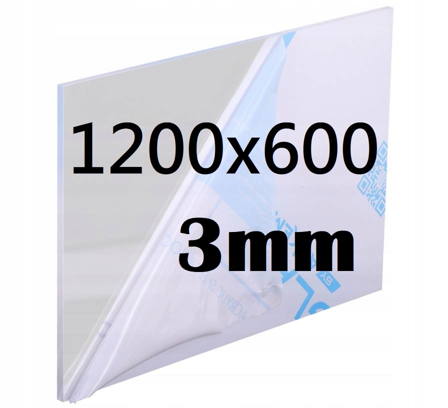 Plexi Plexi Plexi Plexa na míru 120 x 60 cm 3 mm Bezbarvá Deska