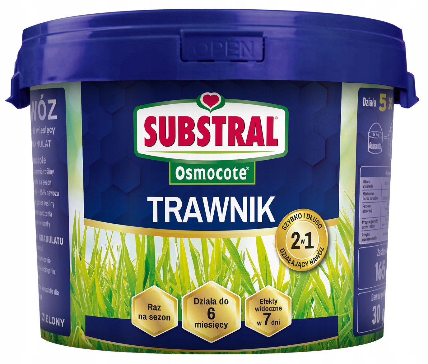 Substral Hnojivo Osmocote pro trávník dlouhodobě působící až 6 měsíců 7,5 kg