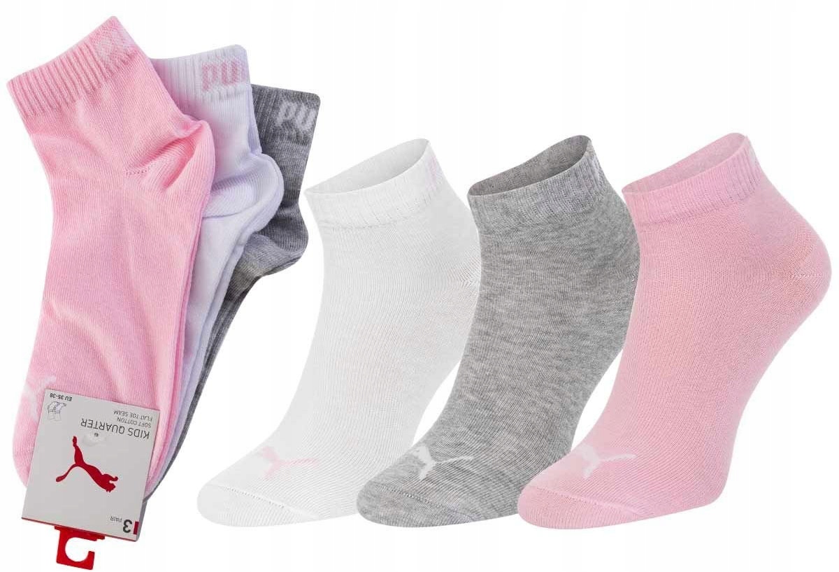 

3 Pary Puma Stopki Multi 3 Pack Skarpetki R.35-38