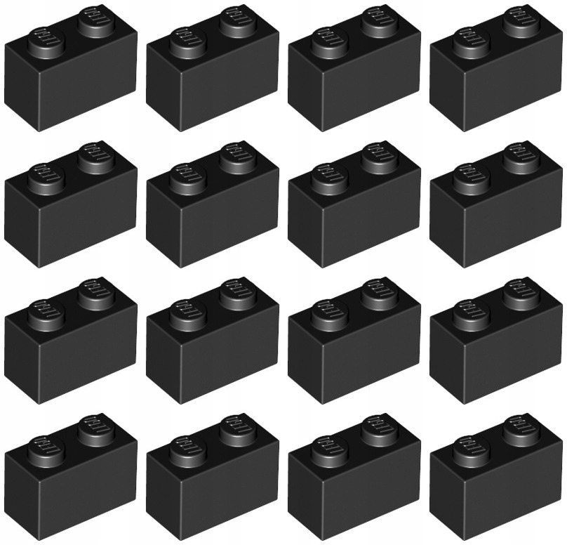 

Lego 3004 Klocek 1x2 czarny Nowy (12g) 16 szt.