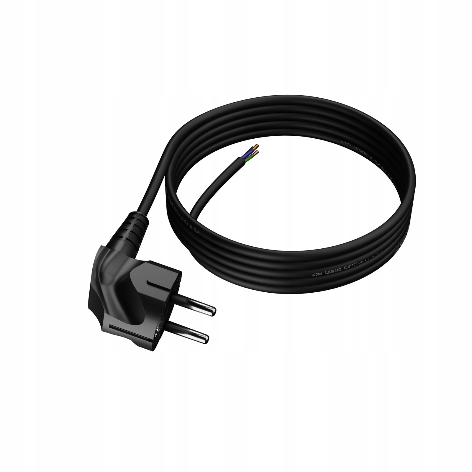 2x 4 m připojovací kabel s úhlovou zástrčkou Uni-Schuko 250V 16A 3x0,75 mm
