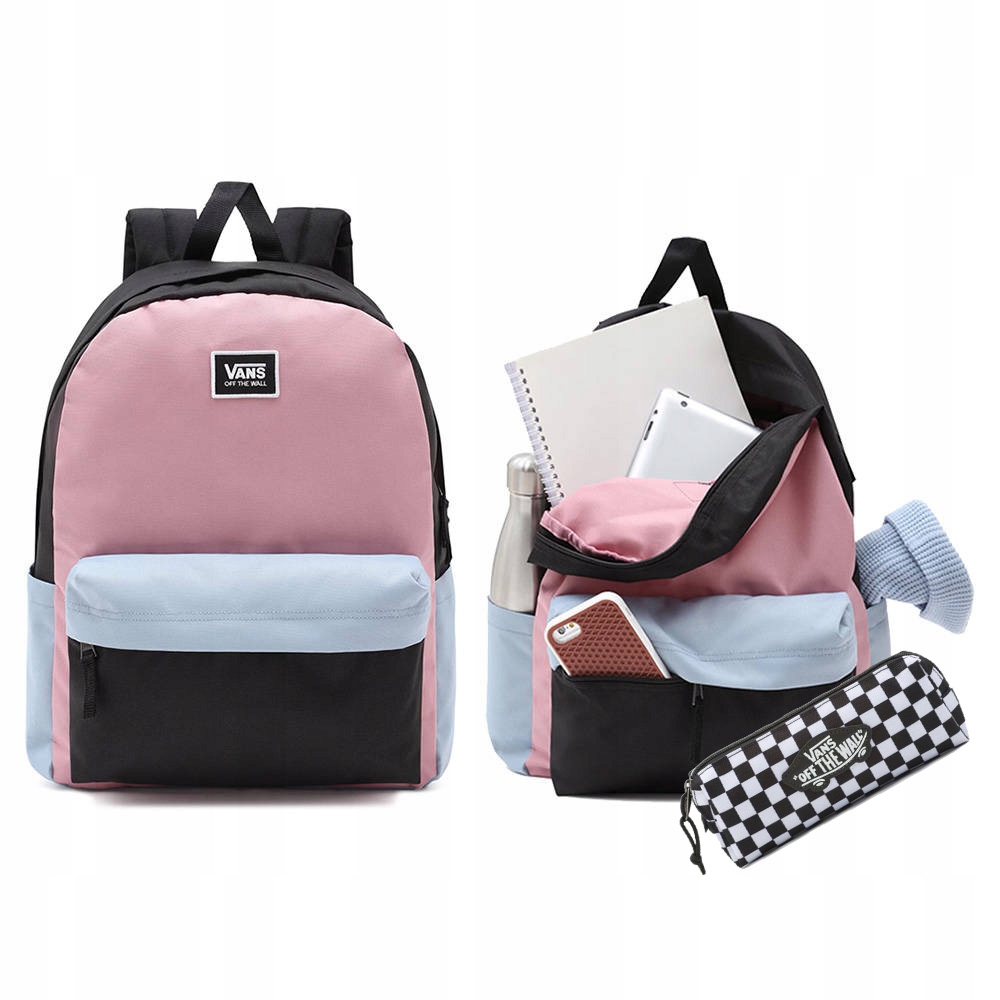 

Plecak szkolny Vans Old Skool H2O + piórnik kratka