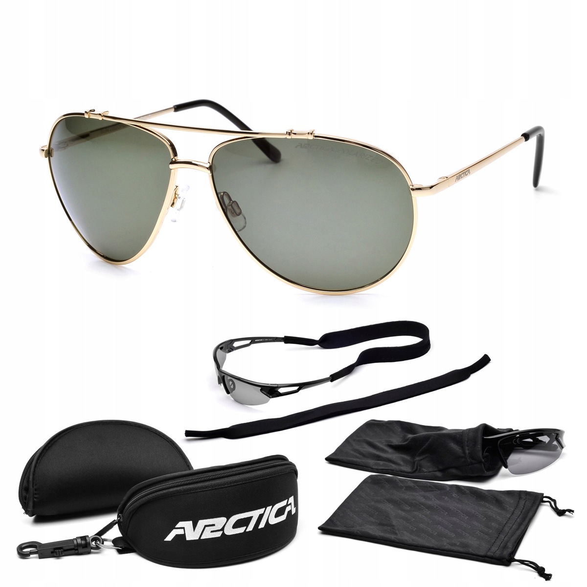 Arctica Polarizační Sluneční Brýle S-157A Pilotky UV400 Kat. 3