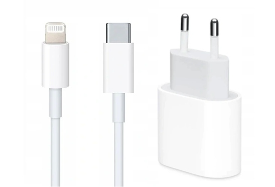 

Ładowarka Zasilacz Qc Usb-c Do Iphone 11/12 +kabel