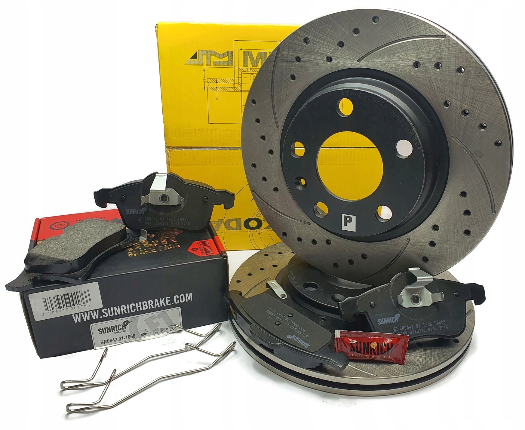 1623s-B - Диски колодки OPEL ASTRA G H попередньо просвердлені 280 мм