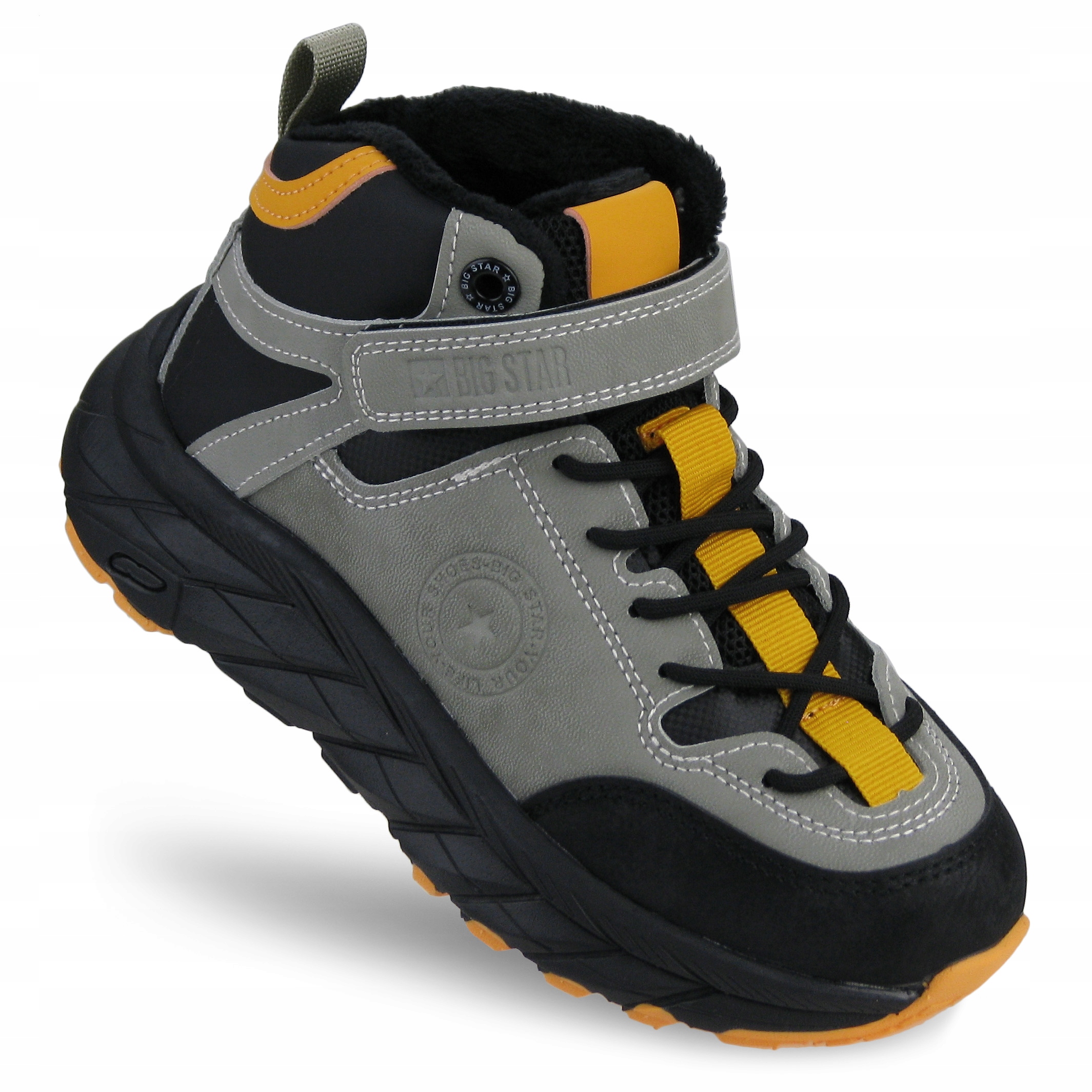 Buty Zimowe trekkingowe dziecięce Big Star na rzepy ocieplane OO374181 31