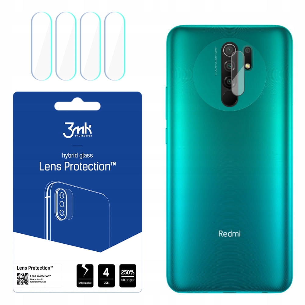 

Do Redmi 9 4 Szt Szkła Na Aparat Obiektyw 3MK Lens