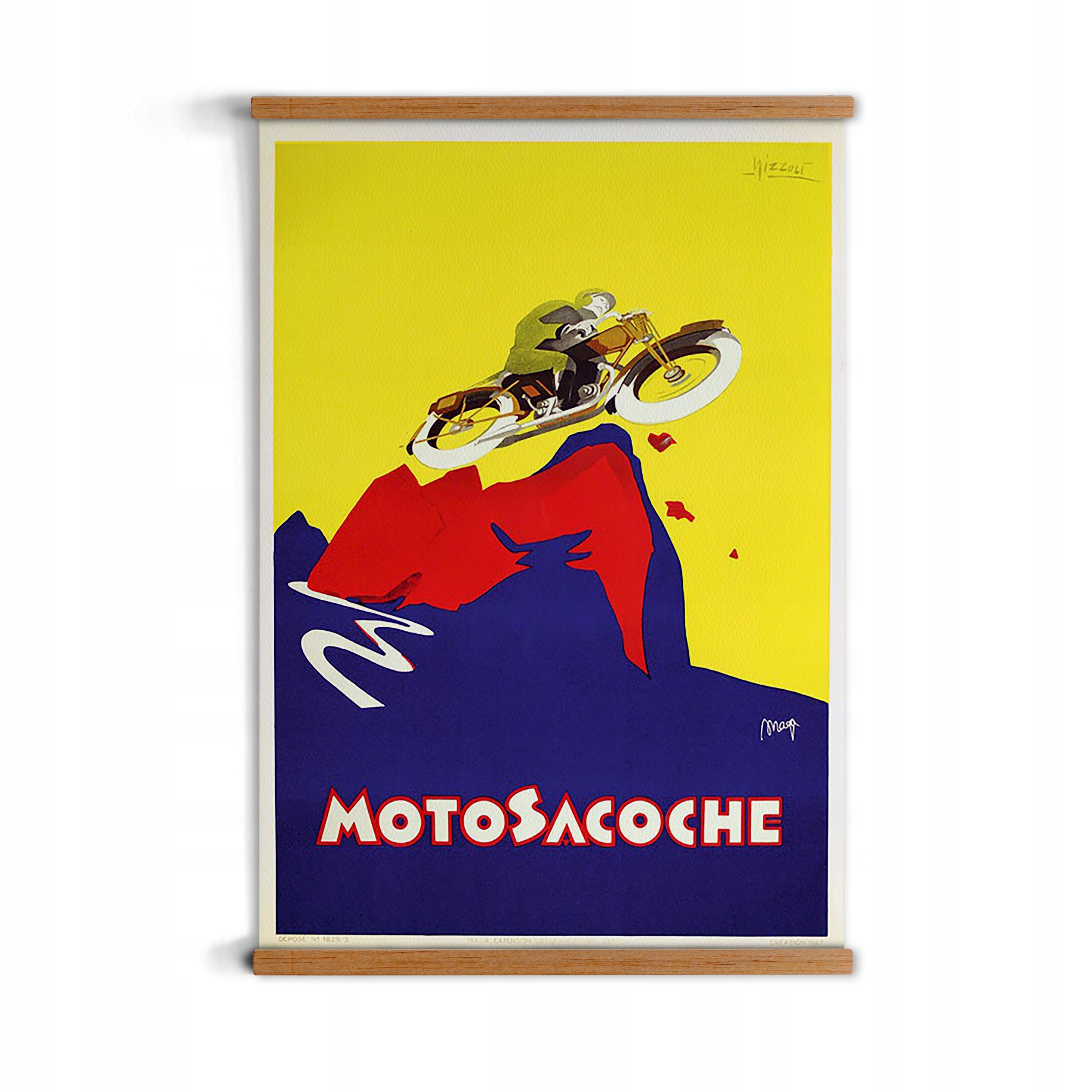 grafika s rámečkem Motocykly jako dárek do jídelny A1