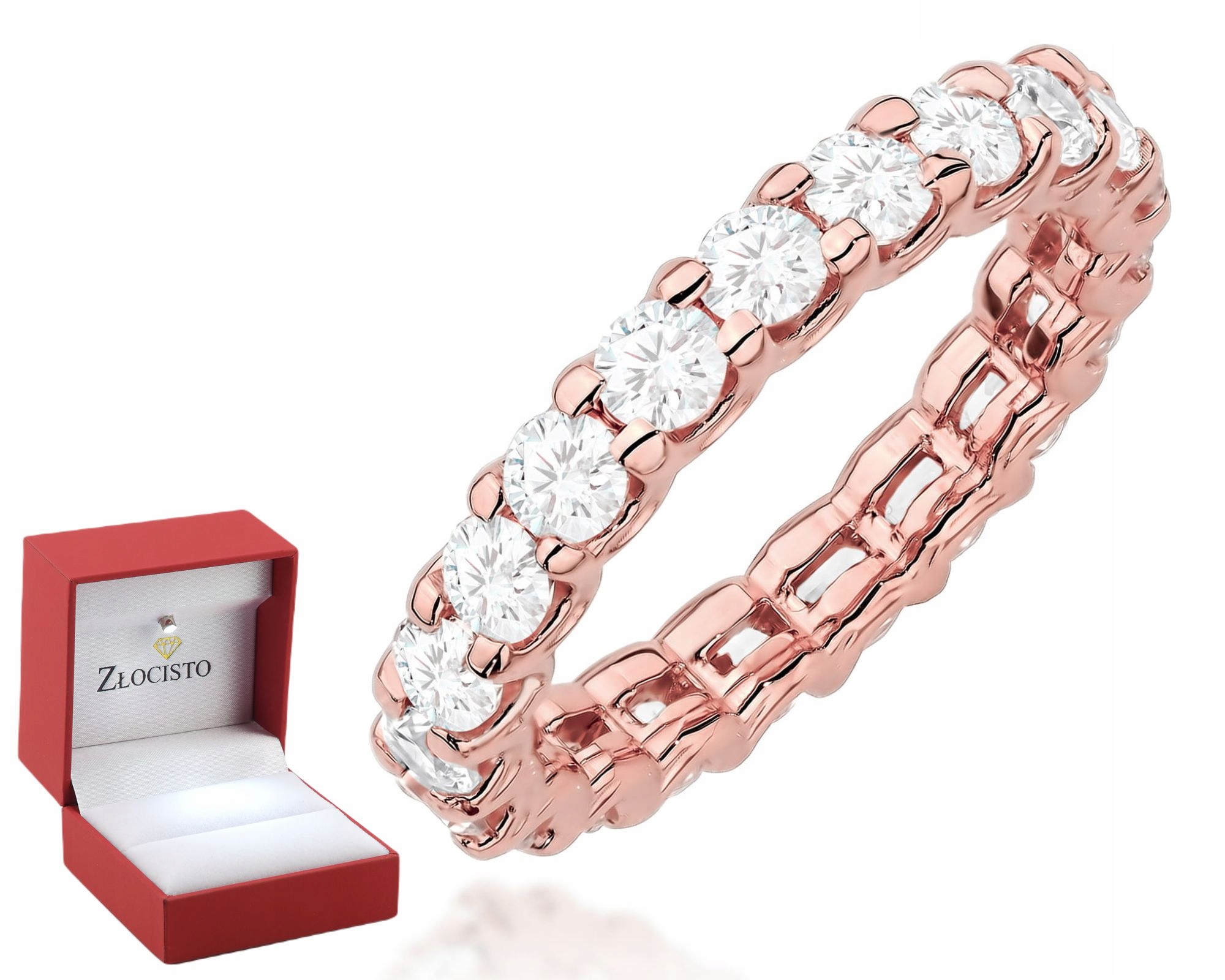 Zlatý Prstýnek Diamant Růžové Zlato Gravírování Bonus 585 Dárek