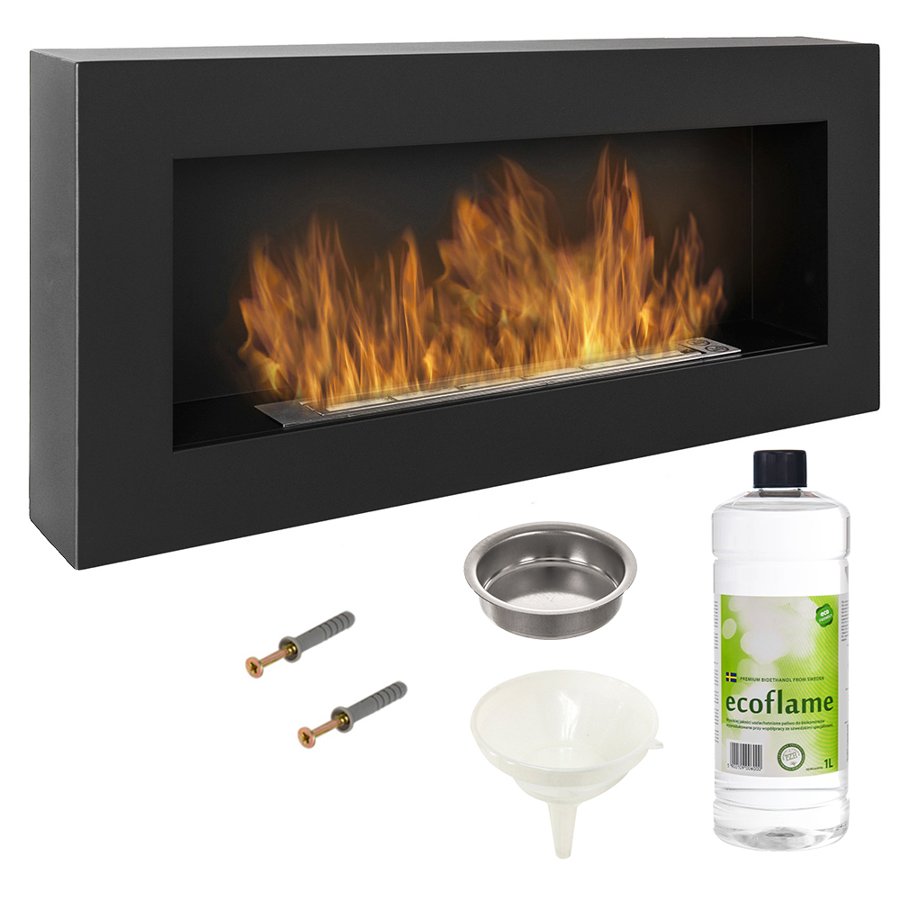 

Biokominek czarny Box 90x40 900x400 Bezpieczny