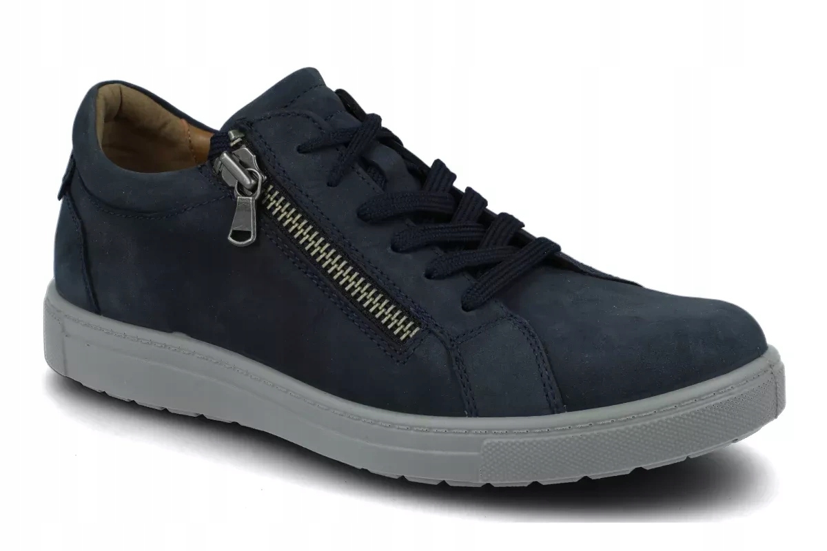 Pánské polobotky Jomos 321406 na široké nohy, kožené, velké velikosti, velikost R39