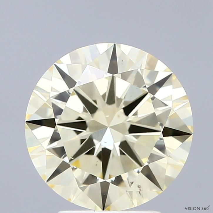 Diament laboratoryjny kolorowy 2.5ct ROUND Light Yellow VS2 (IGI)
