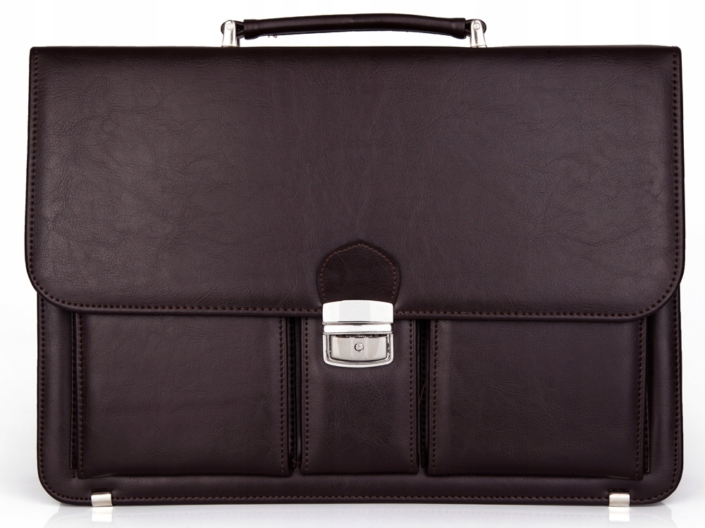 AKTÓWKA TECZKA NA DOKUMENTY SOLOME WEXFORD BRĄZOWY NESESER