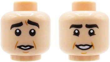 

Lego głowa figurki (3626cpb2501) dwustronna męska