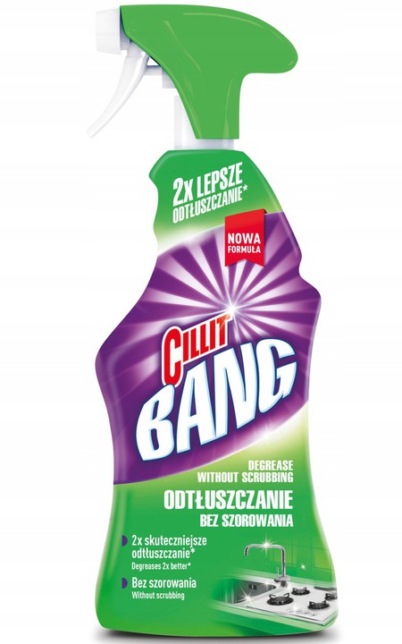 

Cillit Bang Tłuszcz i Smugi spray do kuchni 750ml