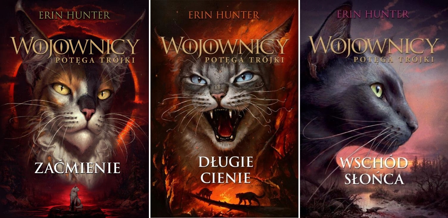 Potęga Trójki Tomy 4-6 Wojownicy Erin Hunter//