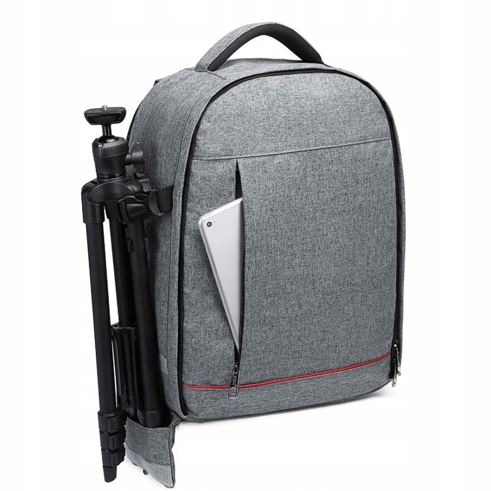 Batoh na fotoaparát Malý Tablet 13" Lehký Voděodolný Šedý Duno