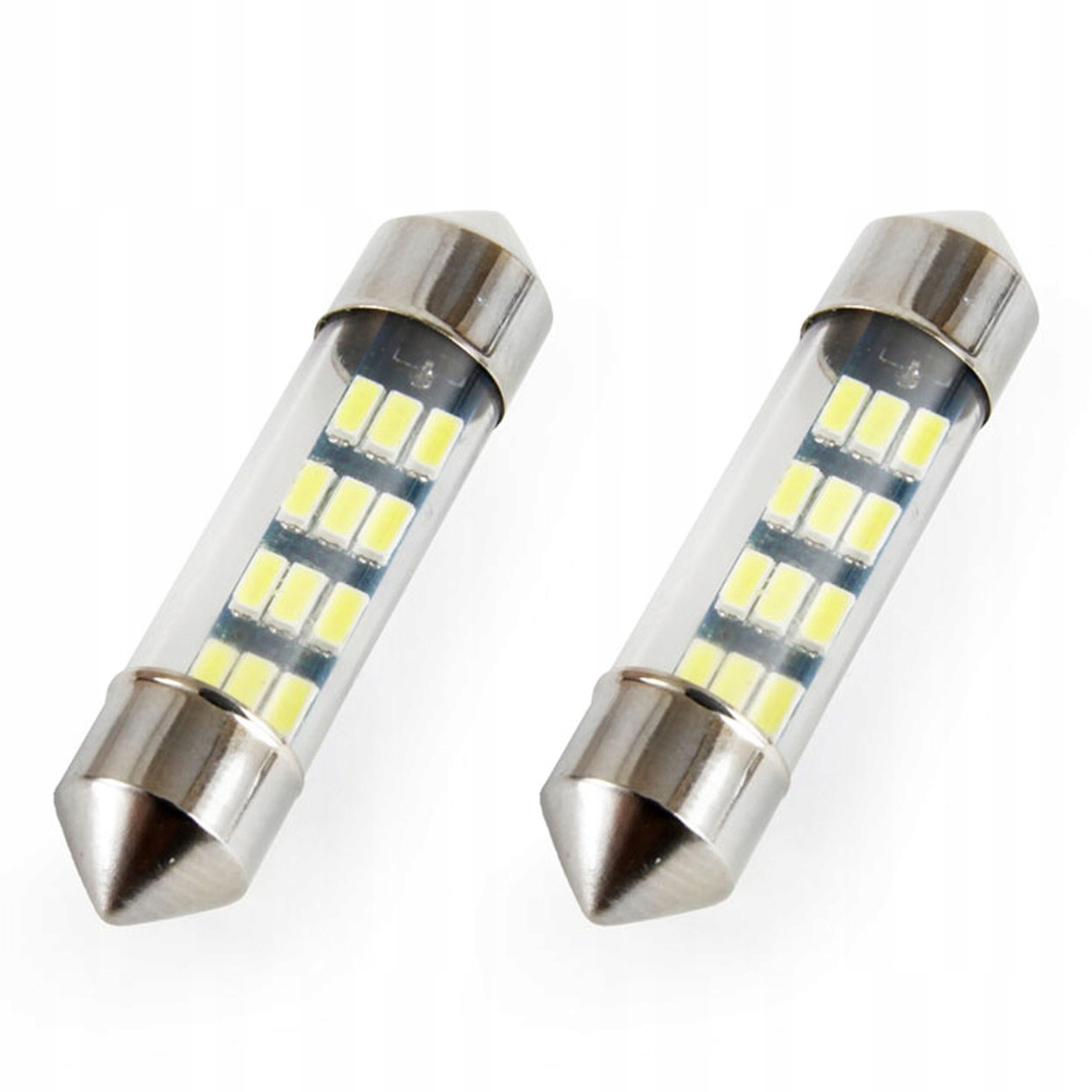 Żarówki Led Standard 12SMD C5W C10W C3W 36mm 12V 5600K Zestaw 2 Szt