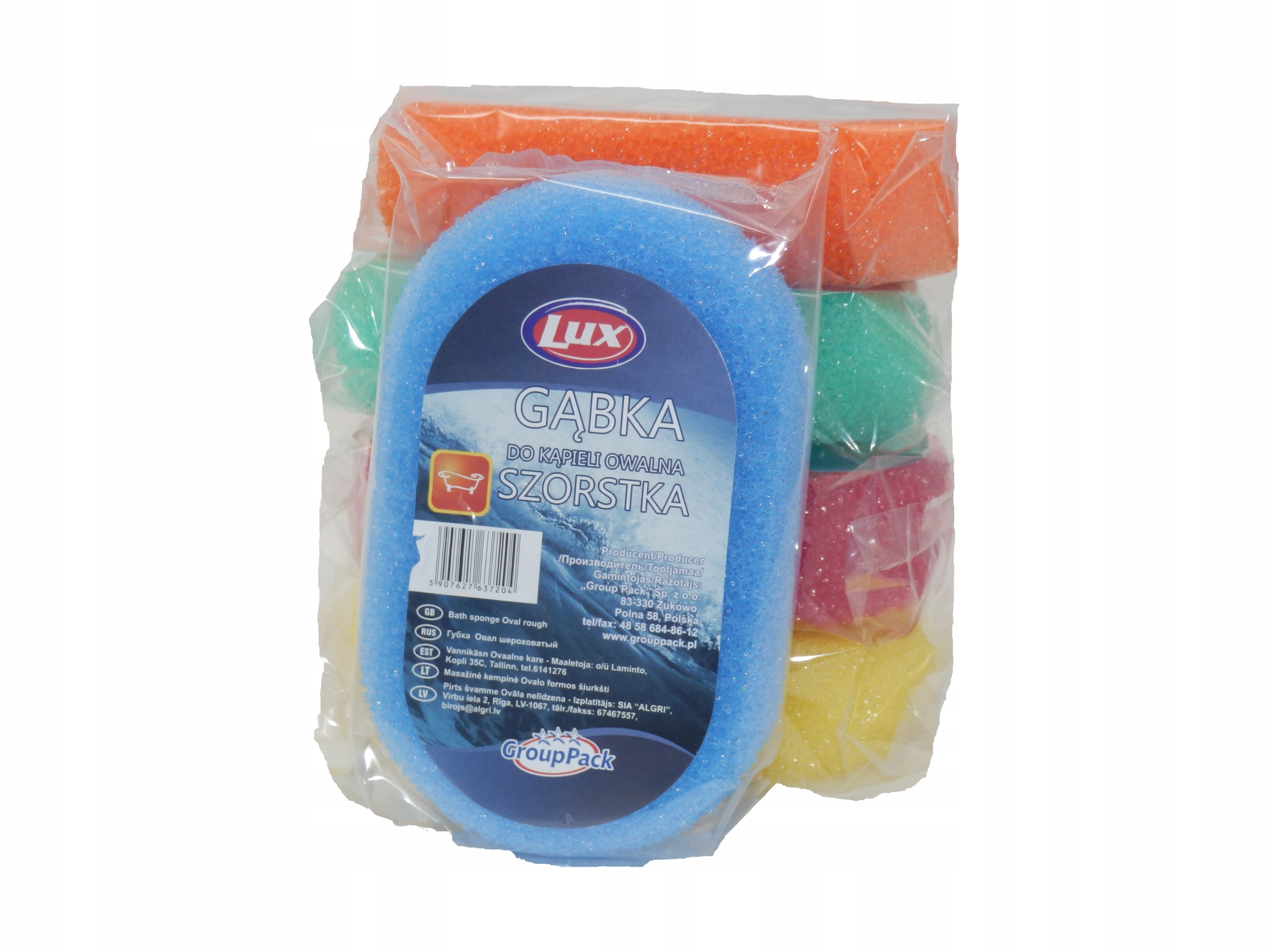 

Lux gąbka kąpielowa motyl owalna 1szt