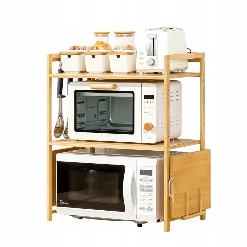 Police Stojan na mikrovlnnou troubu Kuchyňský Regál Na Koření 3-ÚROVŇOVÝ Police