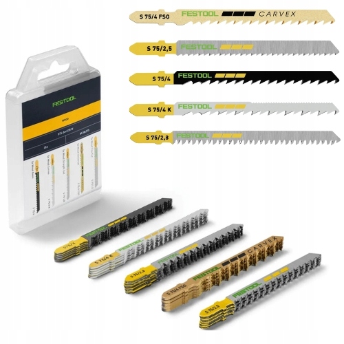 Zestaw brzeszczotów STS-Sort/25 W Długość 75 mm, do drewna Festool 204275