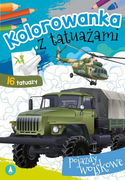 

Kolorowanka Z Tatuażami Pojazdy Wojskowe Malowanka