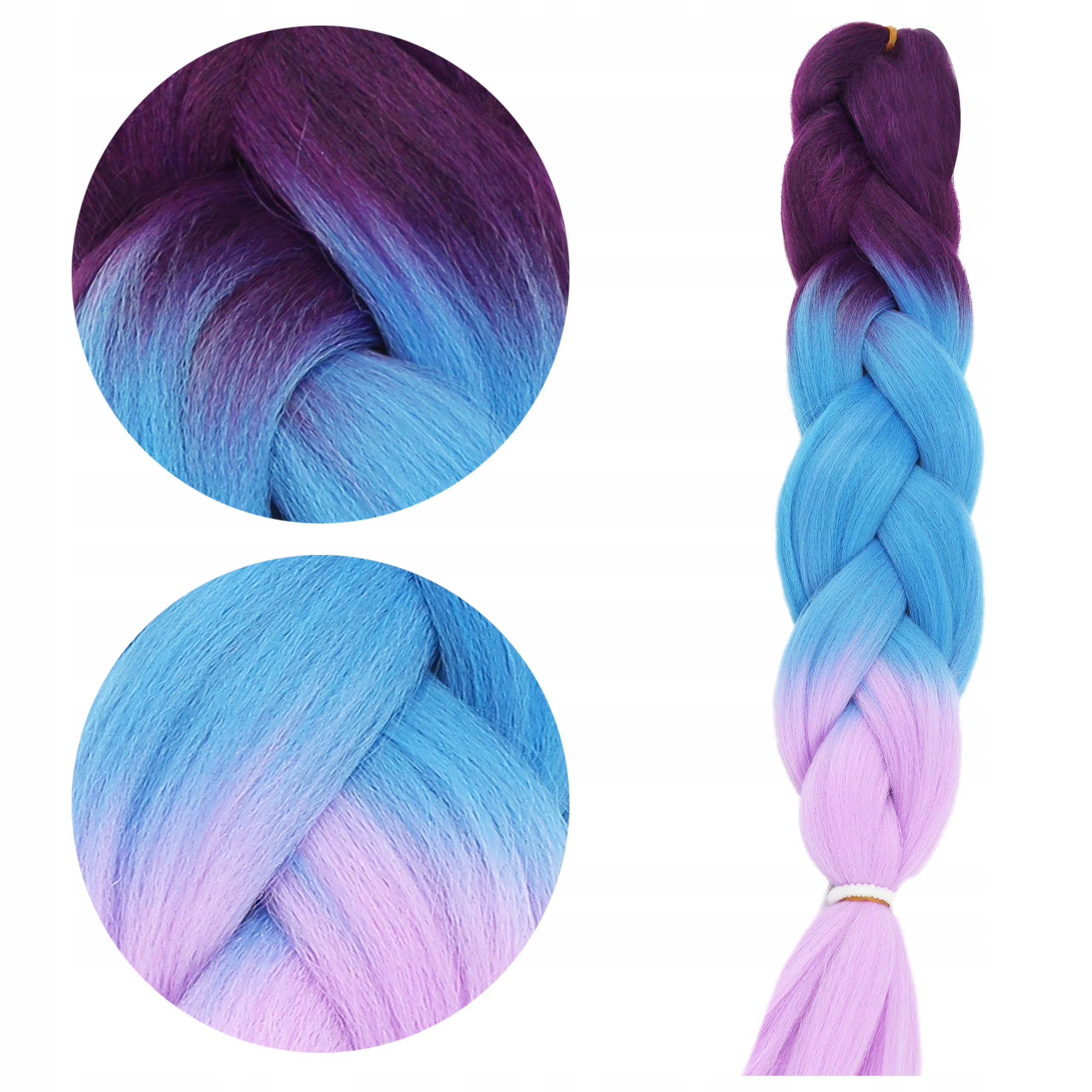 

Włosy na Warkoczyki syntetyczne kolorowe Ombre