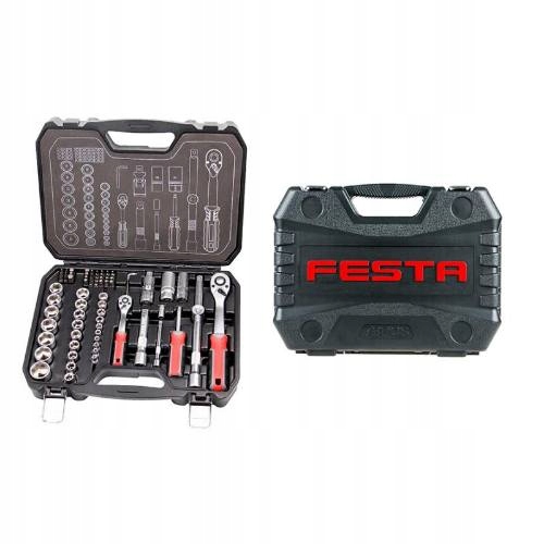 Gola sada, 73 ks, 1/4" 1/2", plast obal, CrV, Festa