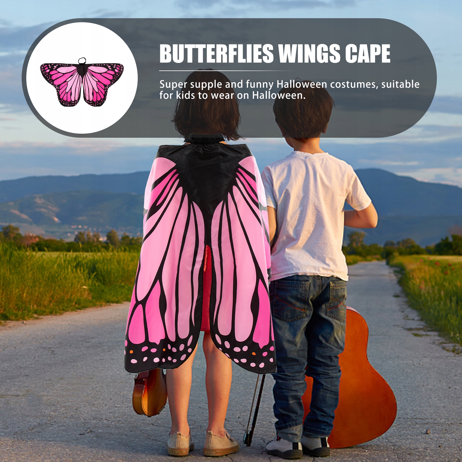 Skrzydła Motyla dla Dzieci - Idealne na Wakacje! Kolor wielokolorowy