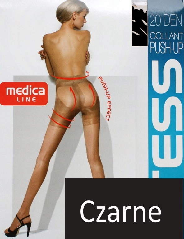 

Rajstopy r 4 push-up Tess medica 20 den czarne