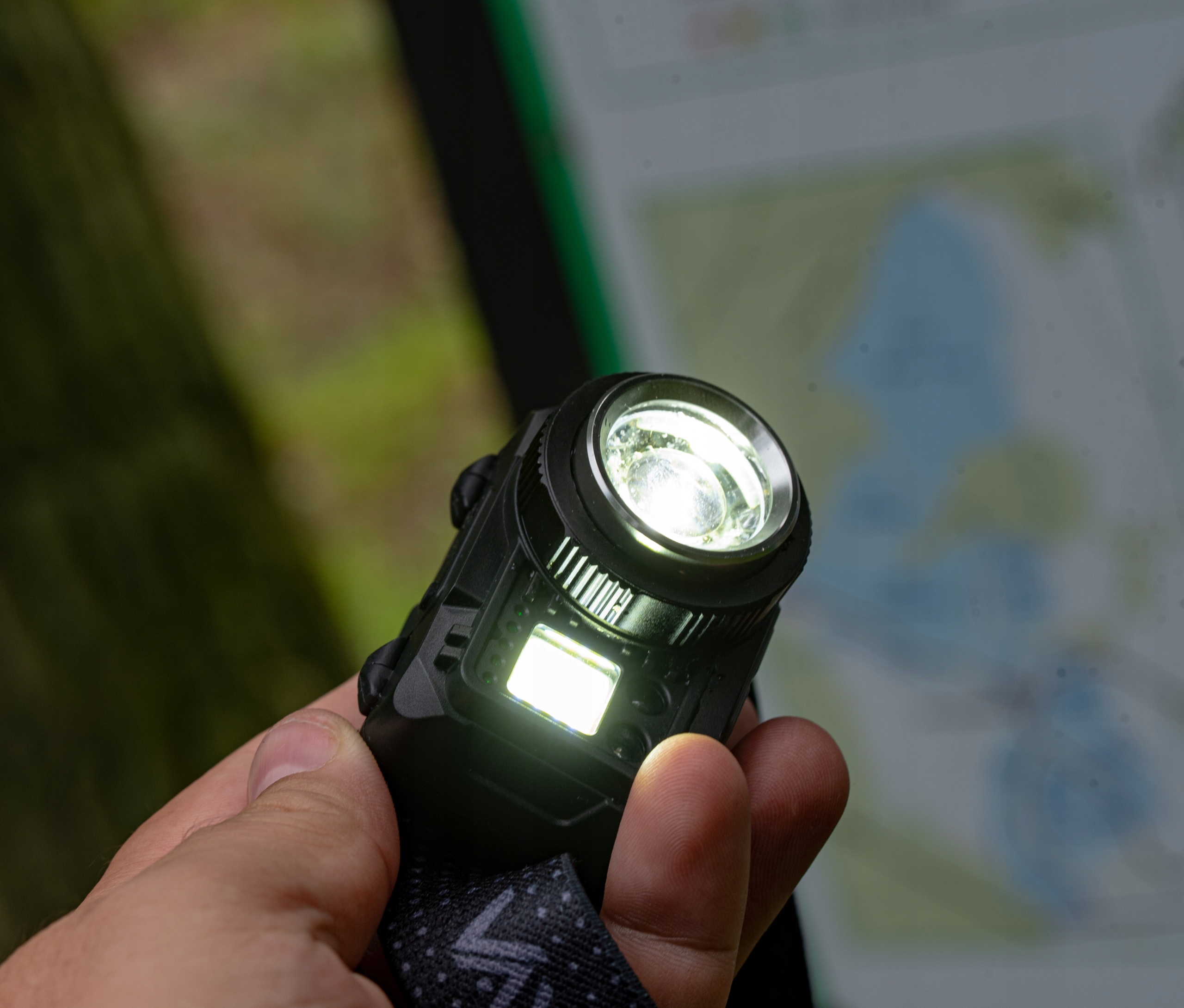 LATARKA CZOŁOWA LED CZOŁÓWKA AKUMULATOROWA MOCNA ZOOM USB C 500lm PRO VAYOX Maksymalna siła światła 500 lm