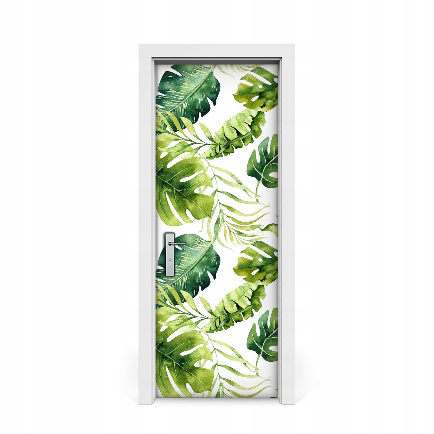 

Naklejka na drzwi okleina Egzotyczne liście 75x205