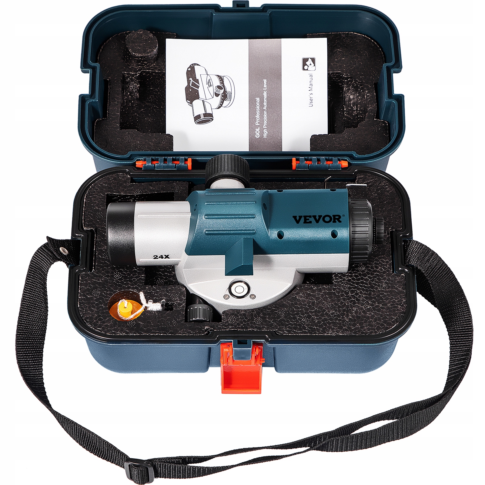 VEVOR Niwelator Optyczny Samopoziomujący Na Zestaw Niwelacyjny 24x120M Rodzaj niwelatora optyczny