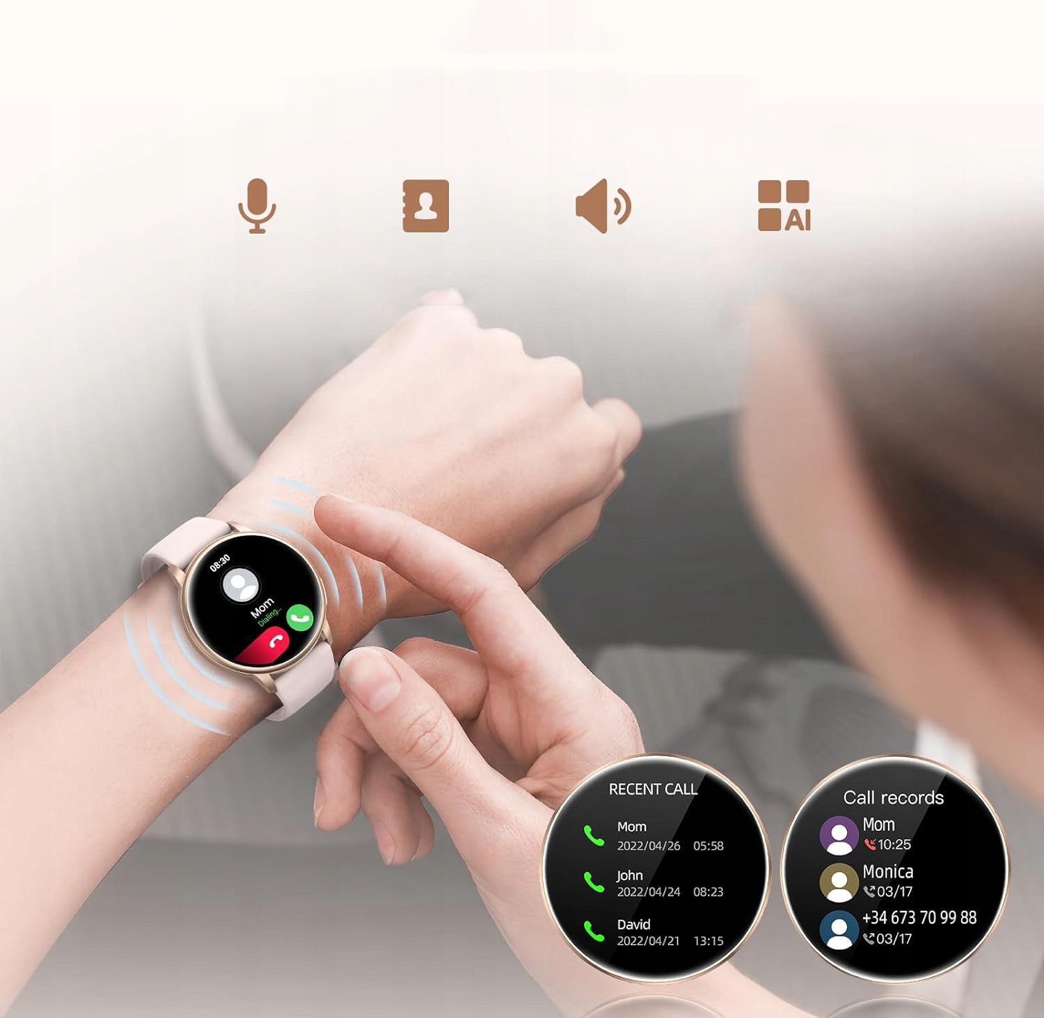 smartband smartwatch fit sms menu polskie sport tętno bluetooth pulsometr Lokalizator GPS nie