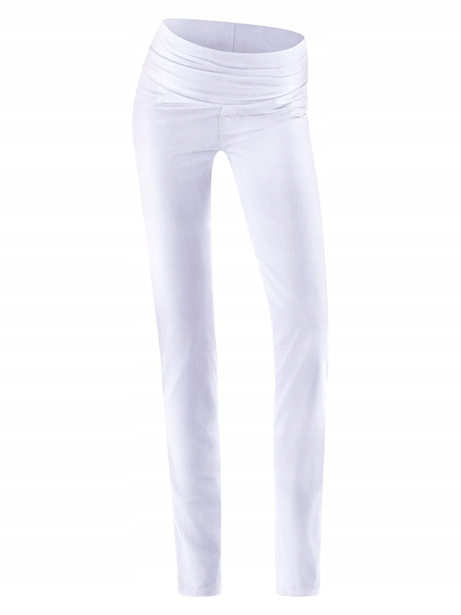 Damskie legginsy ciążowe białe Bellybutton Maternity, r. 42